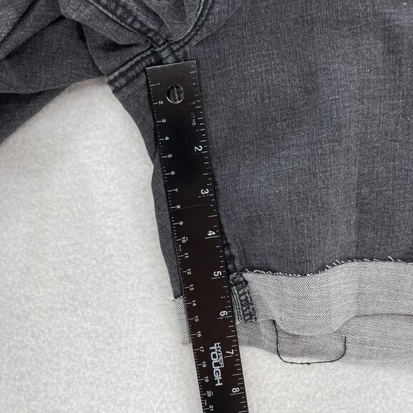 VIGOSS Marley Shorts Women's Plus 22W‎ Black Stretch Denim Distressed Mid Rise - Picture 9 of 11